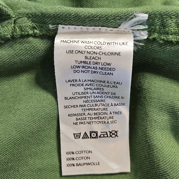 Pilcro Anthropologie Kayla Flounce Green Denim Drop Waist Mini Dress Sz M - Picture 10 of 13